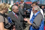 Politiker und Presse in Eschenlohe