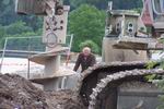 Bau der neuen Loisachbrcke