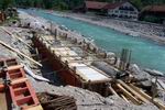 Bau der neuen Loisachbrcke