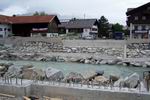 Bau der neuen Loisachbrcke