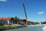 Bau der neuen Loisachbrcke