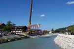 Bau der neuen Loisachbrcke