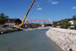 Bau der neuen Loisachbrcke