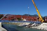 Bau der neuen Loisachbrcke