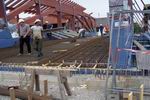 Bau der neuen Loisachbrcke