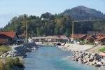 Bau der neuen Loisachbrcke